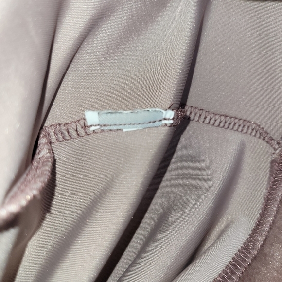 Madewell Mauve Mock Neck Velvet Dress - Picture 12 of 12